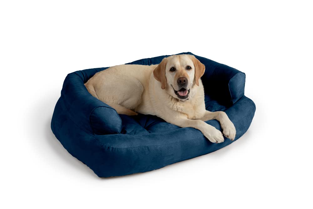 Snoozer Luxury Overstuffed Microsuede Pet Sofa