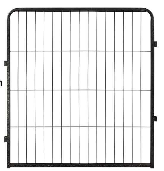 16 Panel Metal Dog Playpen Outdoor Fence with Gate Portable