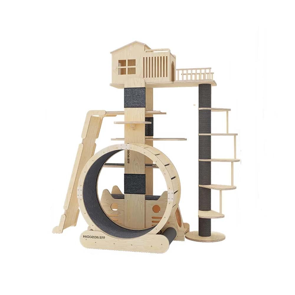 Large Cat Tree Tower House Scratching Post Indoor Condo