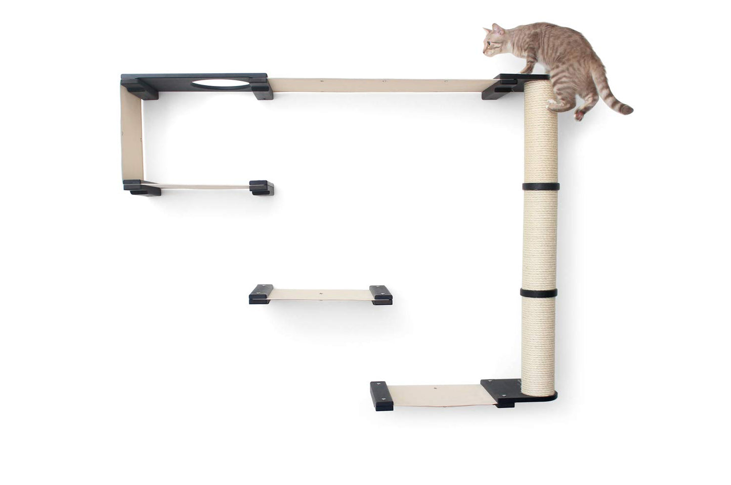 Modern Cat Condo Wall Bridge Hammock Scratching Poles