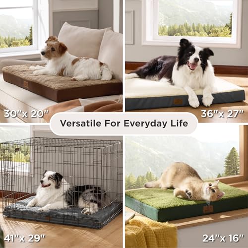 Orthopedic Foam Dog Bed Egg Crate Washable Cover Mat