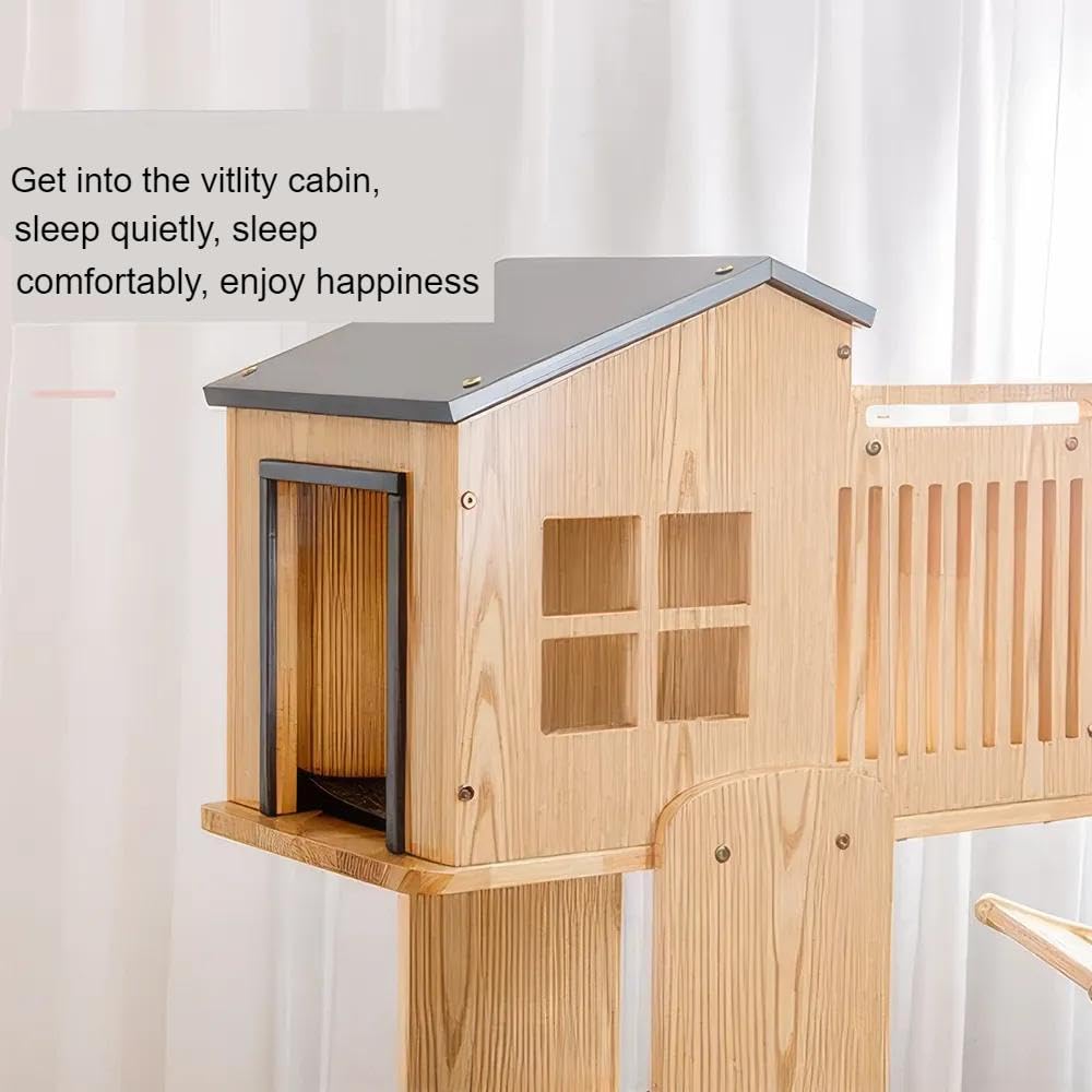 Large Cat Tree Tower House Scratching Post Indoor Condo
