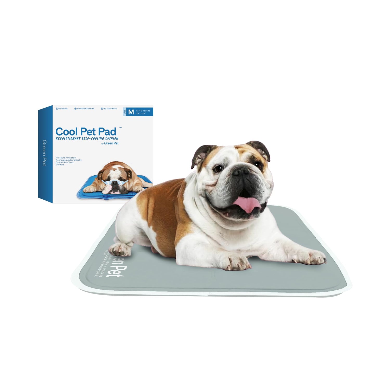 Pressure Activated Dog Cooling Mat Gel Crate Pad Large