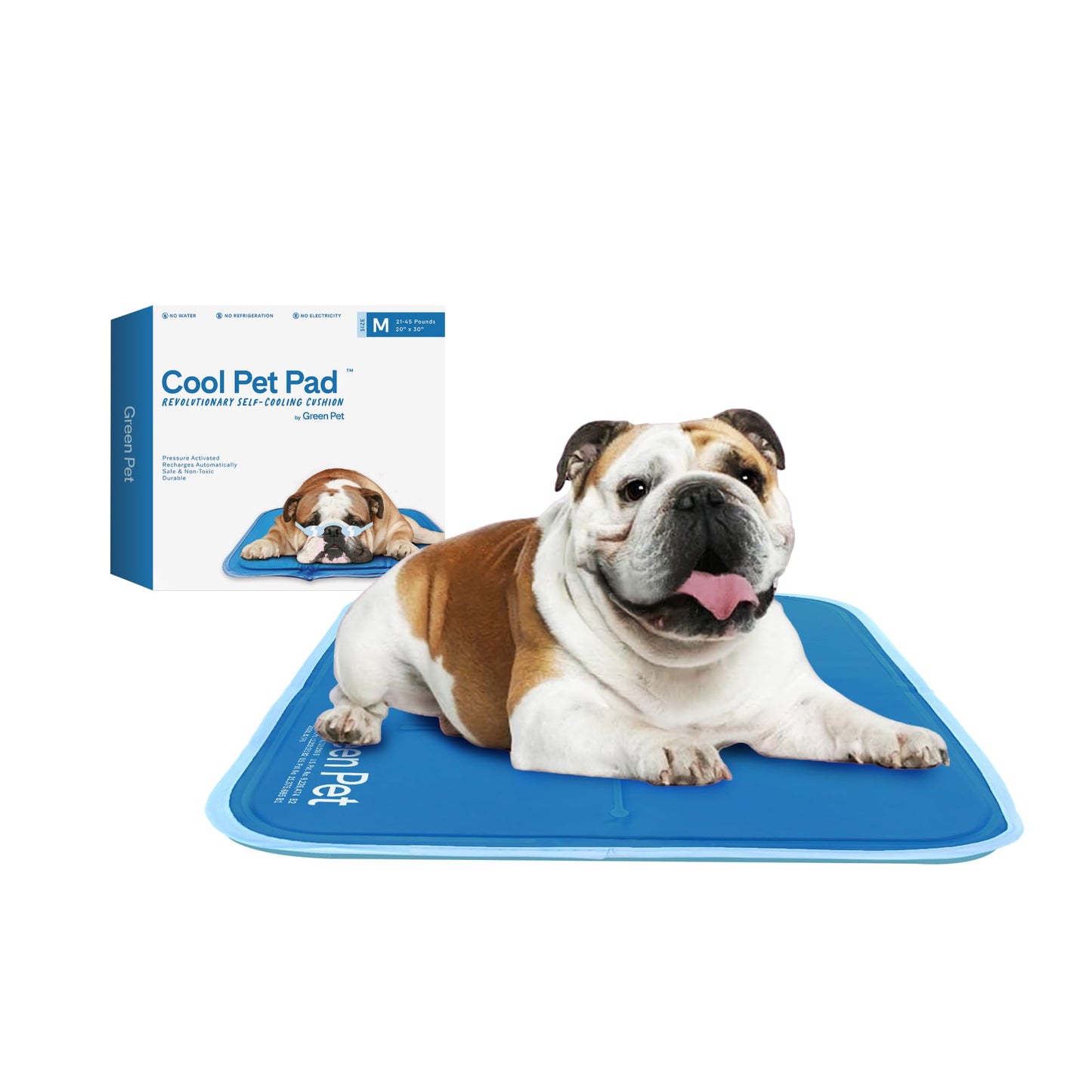 Pressure Activated Dog Cooling Mat Gel Crate Pad Large