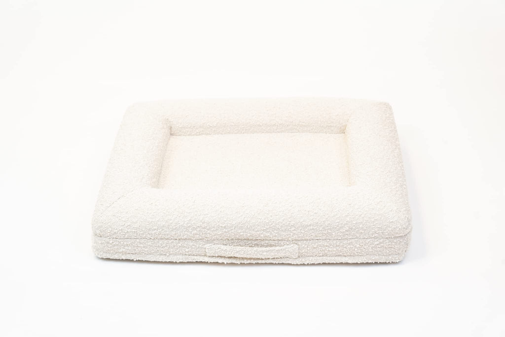 Bluewater Dog Boucle Orthopedic Memory Foam Bed with Machine Washable Boucle Cover and Waterproof Liner