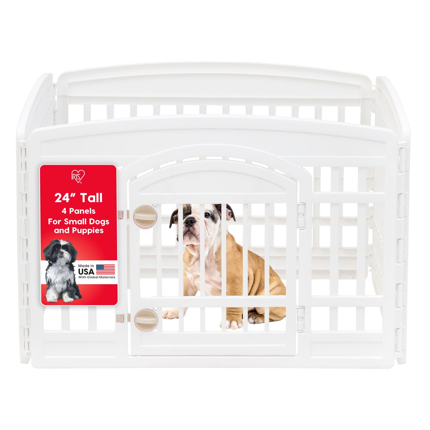 8 Panel Dog Playpen 34 Inch Tall Foldable Indoor Outdoor Enclosure