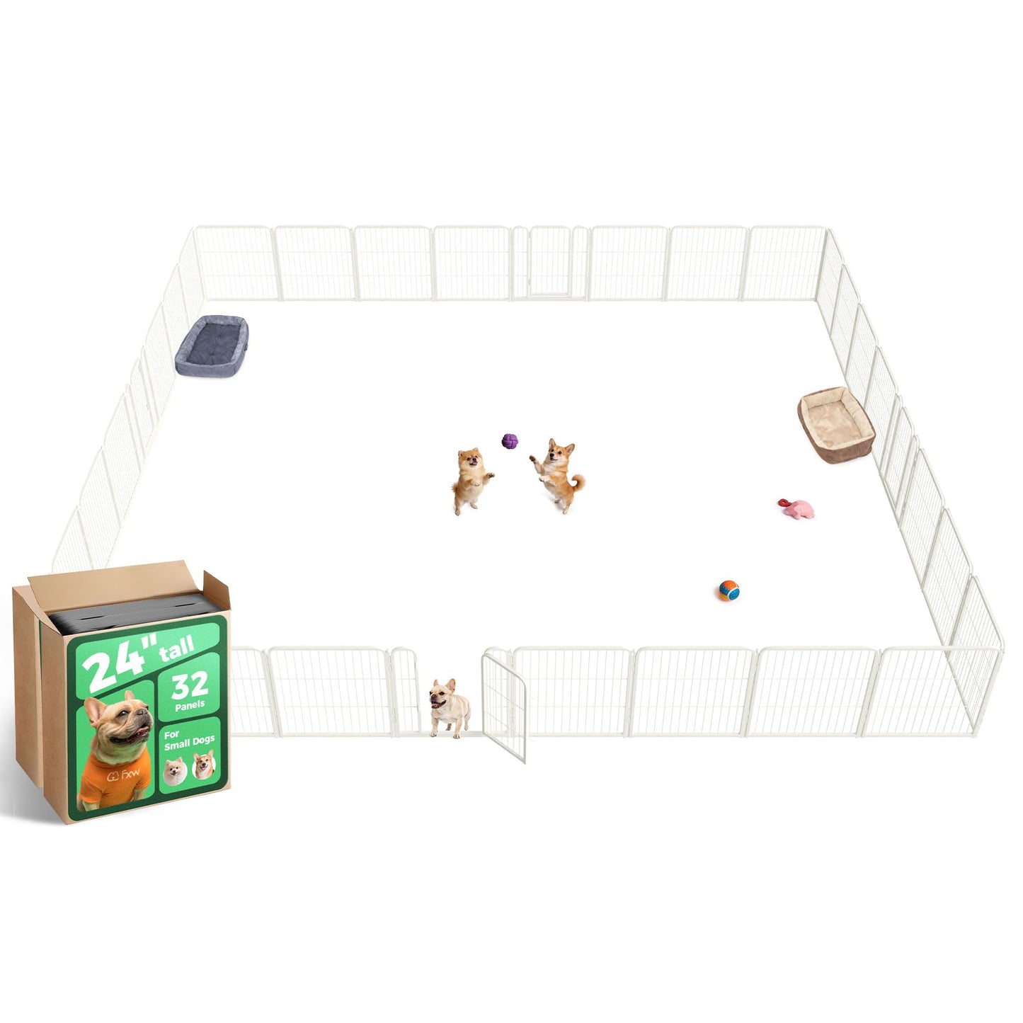 Indoor Dog Playpen Safe Secure Puppy Fence Stress Free