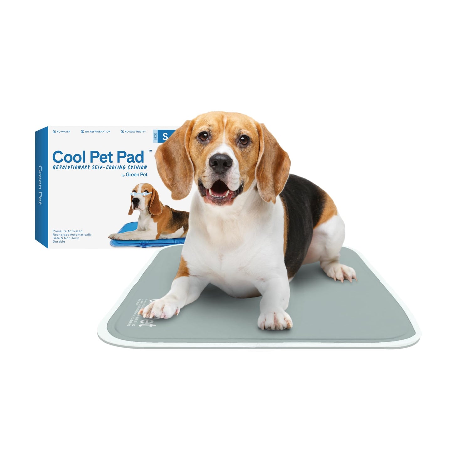 Pressure Activated Dog Cooling Mat Gel Crate Pad Large