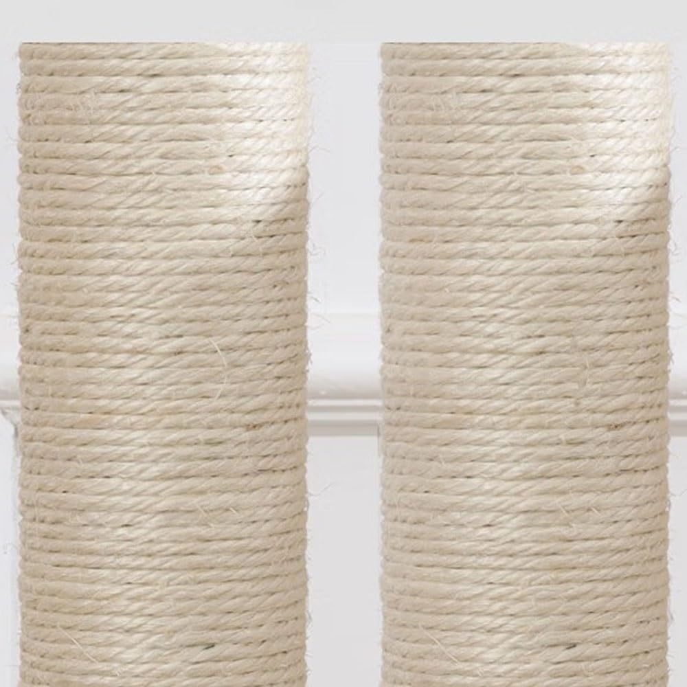 Rattan Cat Tree Tower Scratching Post Hammock Capsule Bed Toy