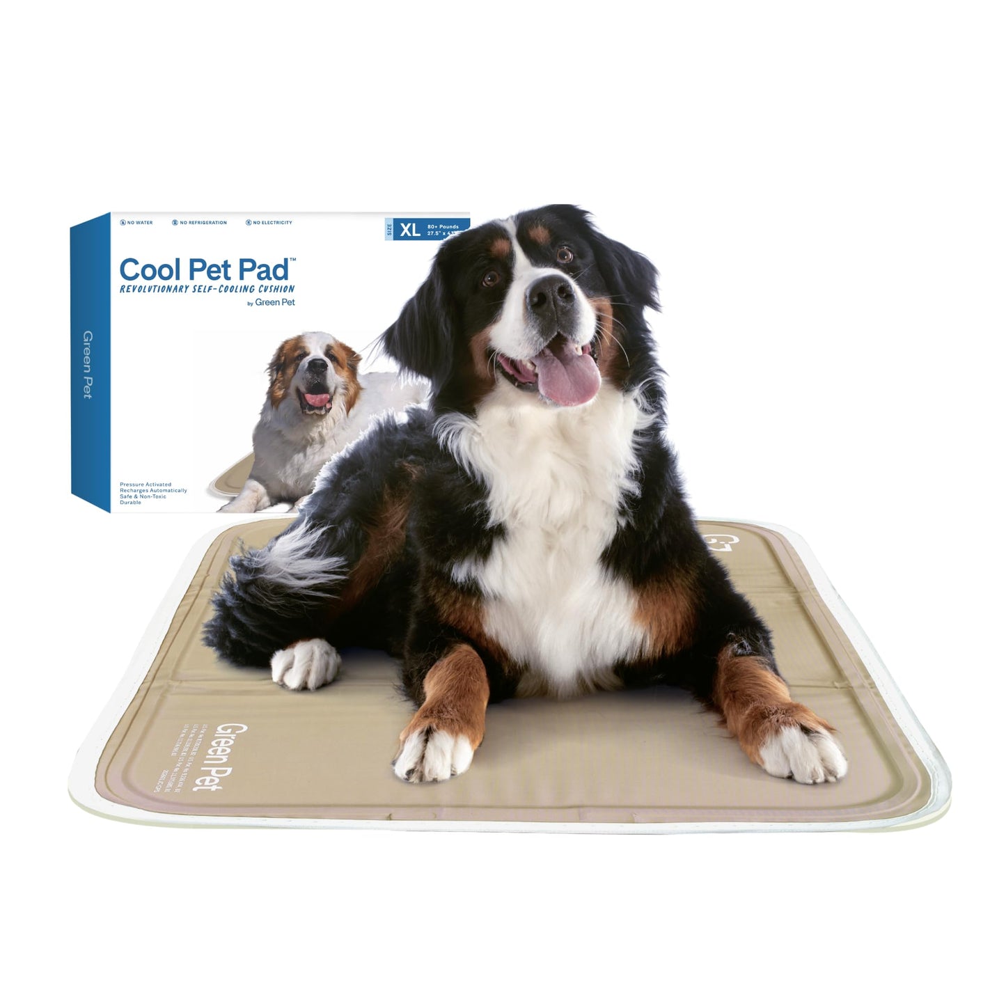 Pressure Activated Dog Cooling Mat Gel Crate Pad Large