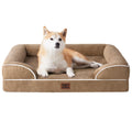 EHEYCIGA Orthopedic Dog Beds for Medium Large Extra Large Dogs, Waterproof Memory Foam XL Dog Bed with Sides, Egg-Crate Foam Couch Bed with Washable Removable Cover