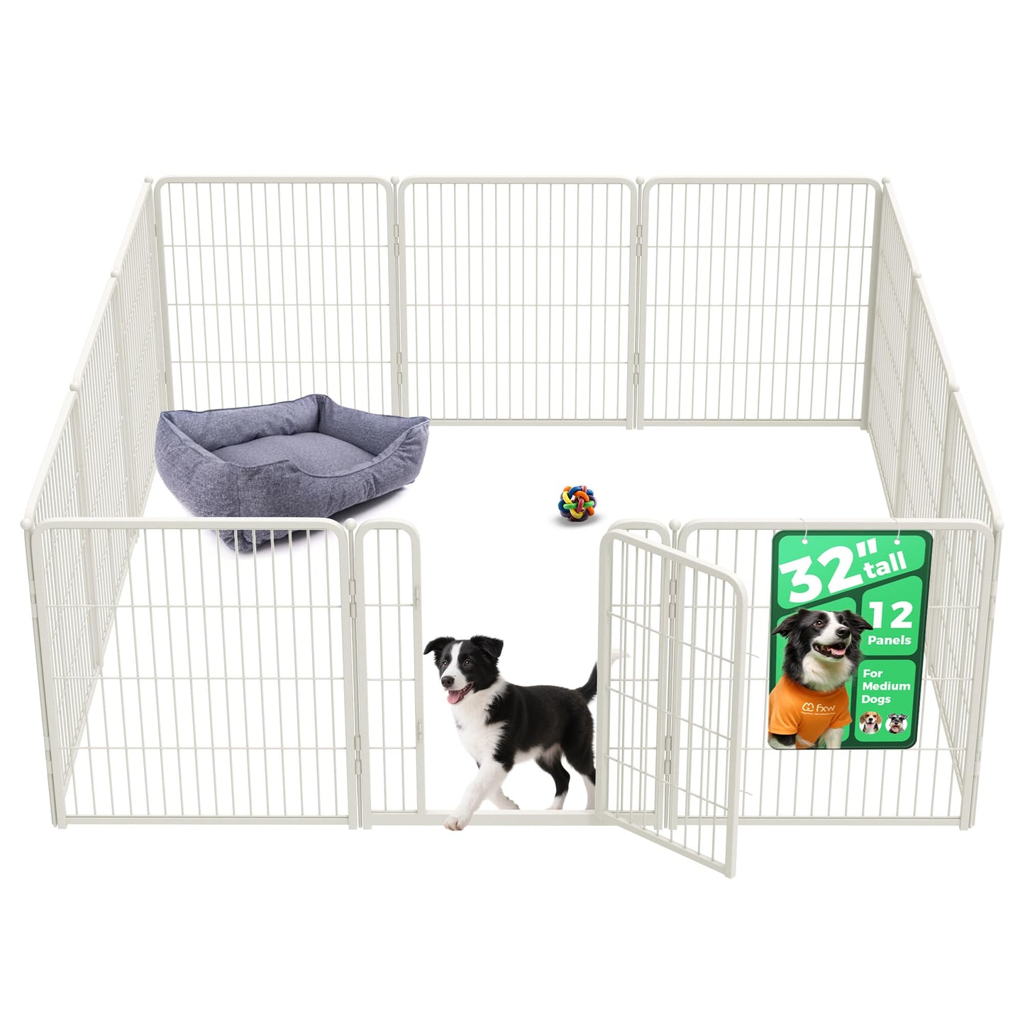 Indoor Dog Playpen Safe Secure Puppy Fence Stress Free