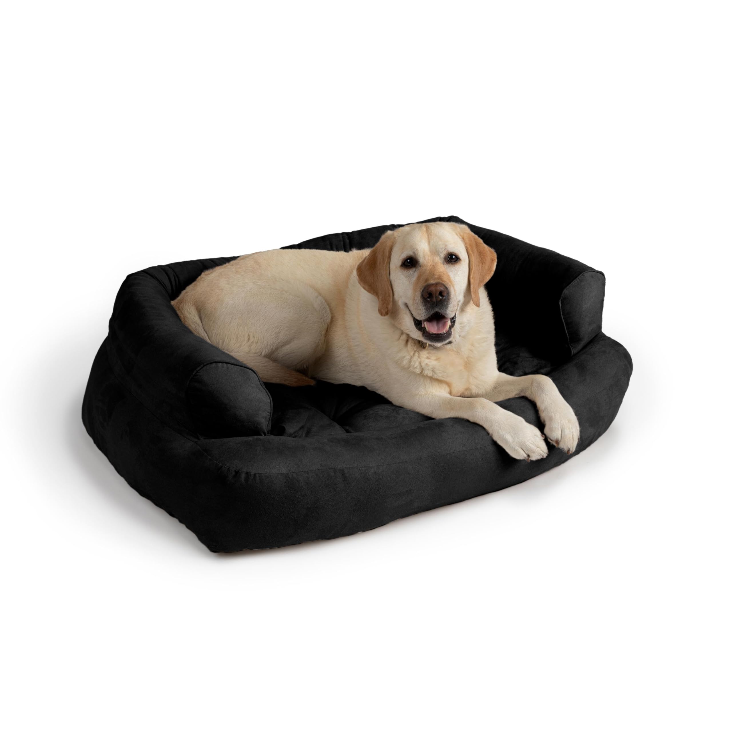 Snoozer Luxury Overstuffed Microsuede Pet Sofa