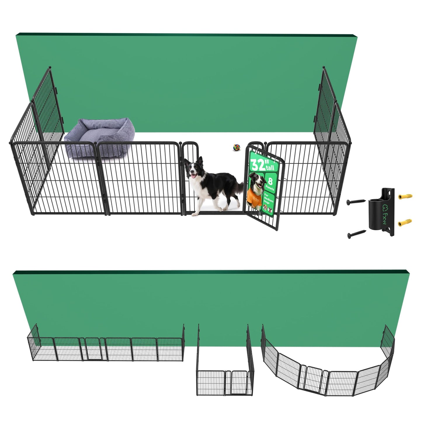 Indoor Dog Playpen Safe Secure Puppy Fence Stress Free