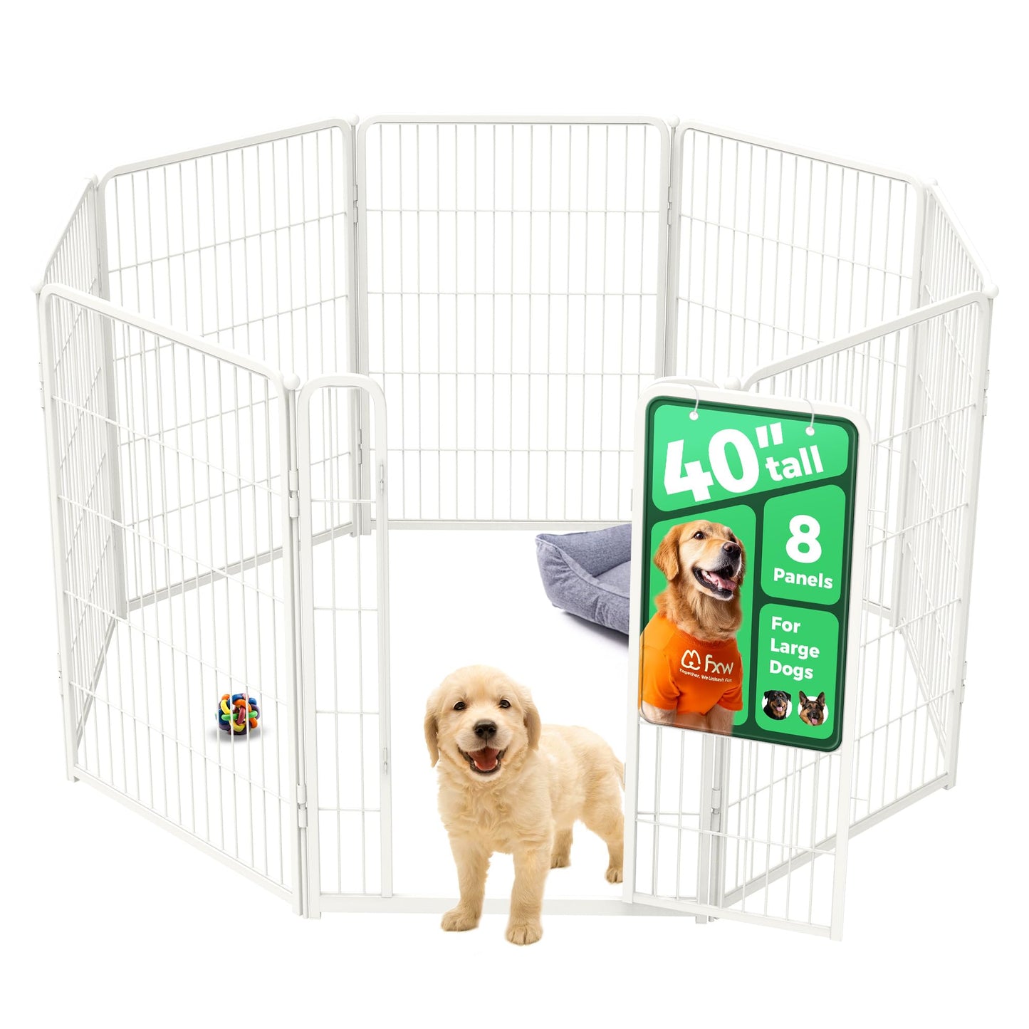 Indoor Dog Playpen Safe Secure Puppy Fence Stress Free