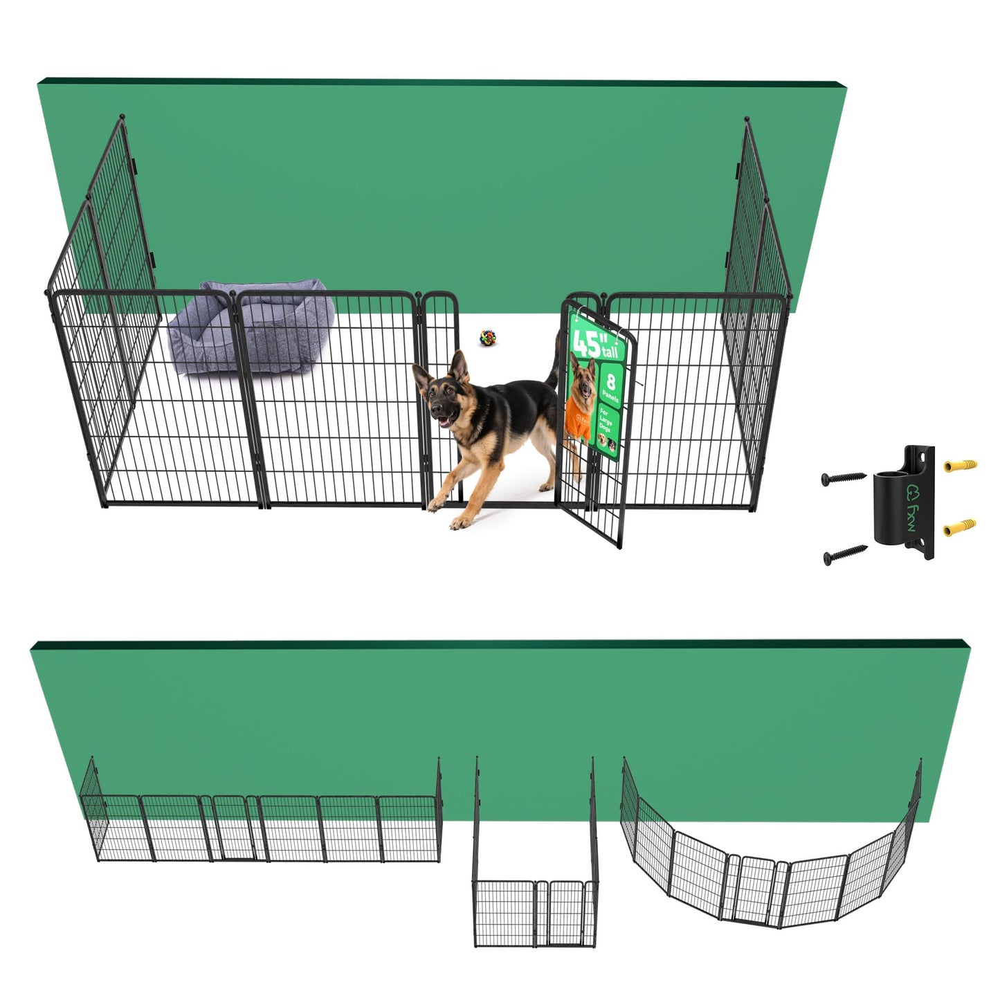 Indoor Dog Playpen Safe Secure Puppy Fence Stress Free