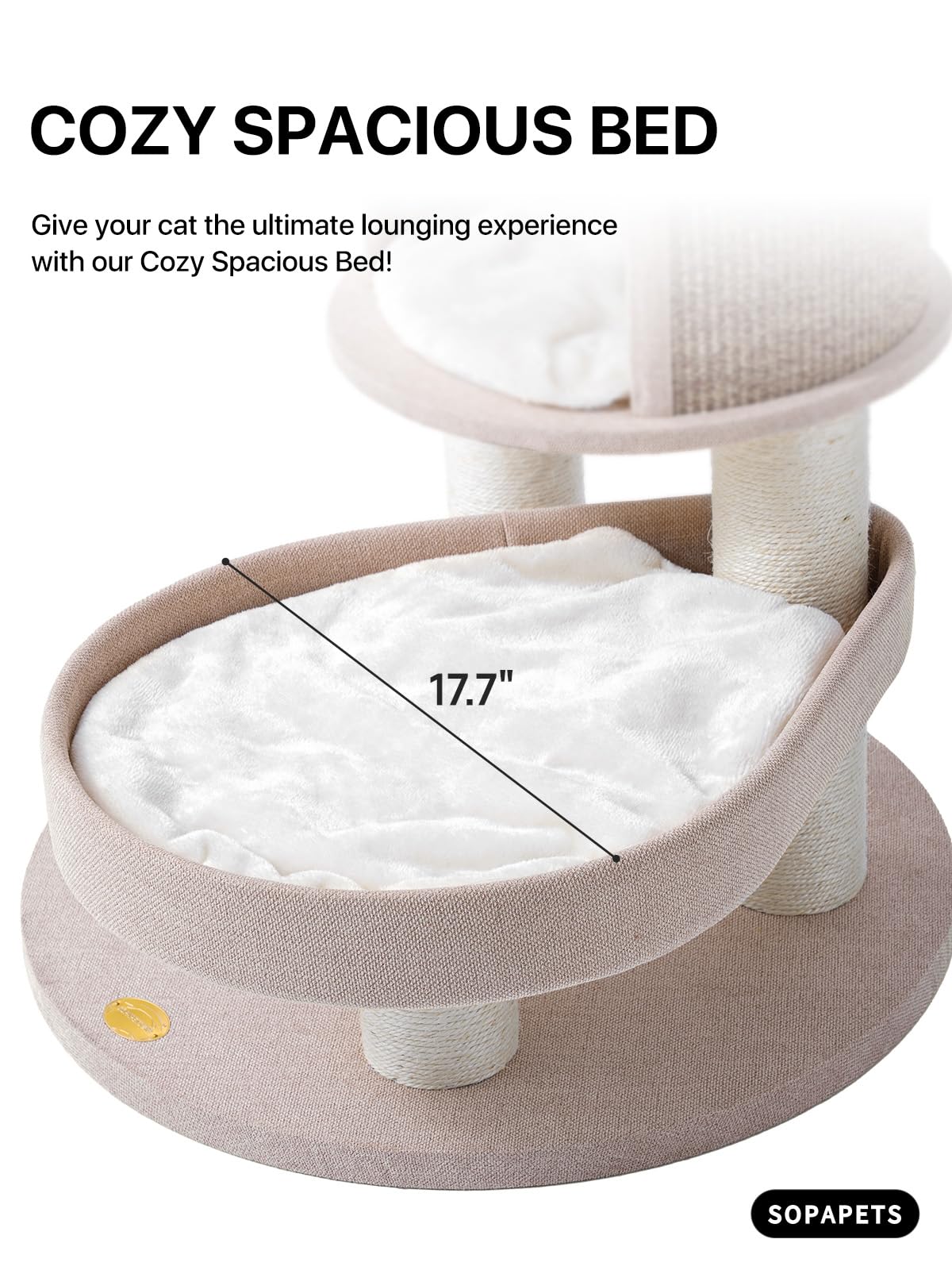 Sopapets Extra Large Cat Tree for Indoor Cats Large Adult