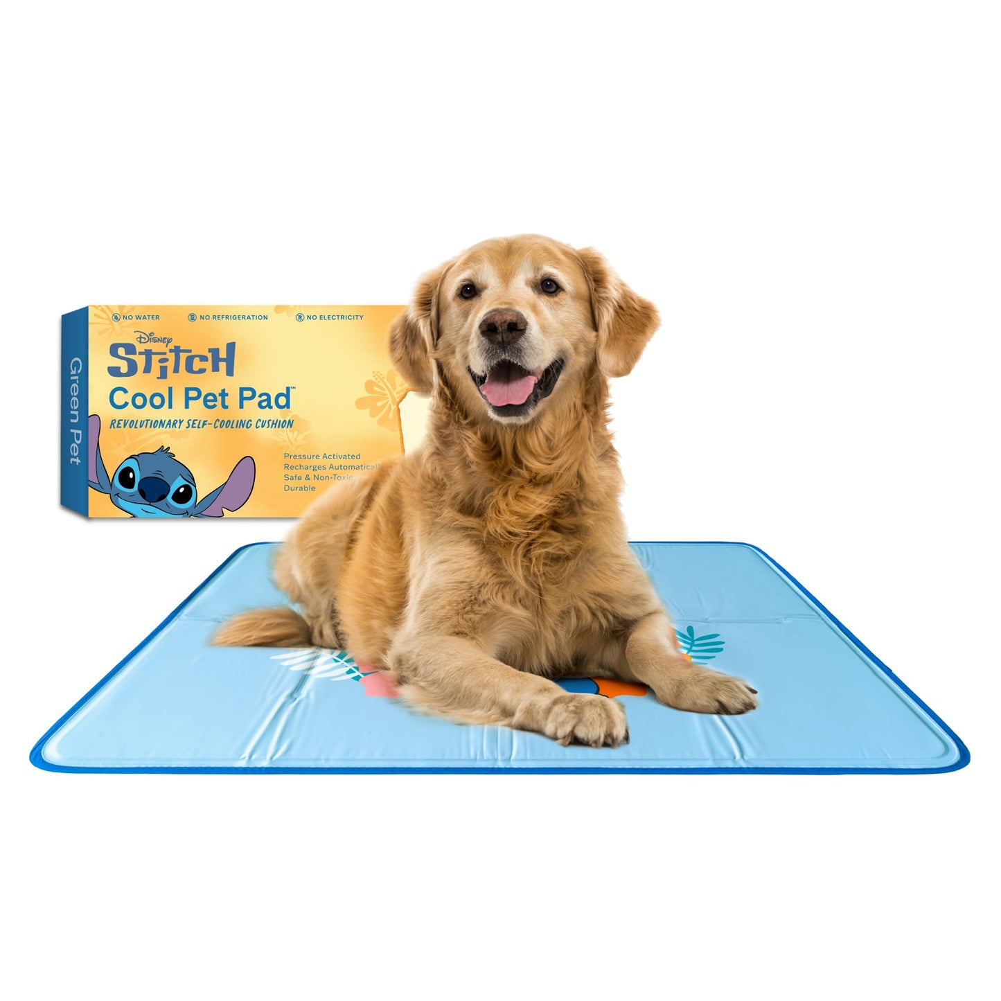 Pressure Activated Dog Cooling Mat Gel Crate Pad Large