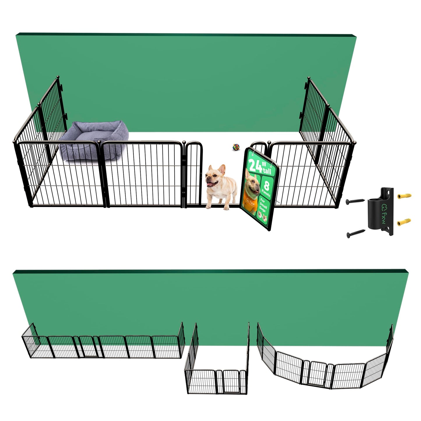 Indoor Dog Playpen Safe Secure Puppy Fence Stress Free
