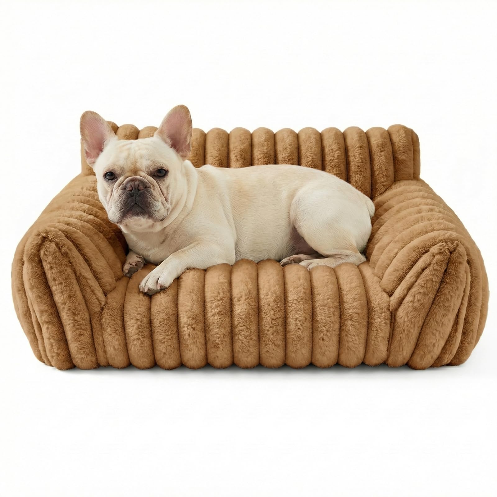 Norvianic Cat Couch Bed for Small Cats & Indoor Cats, Square Cat Bed and Pet Sofa for Small/Medium Dogs - Removable Washable Dog Bed Cover