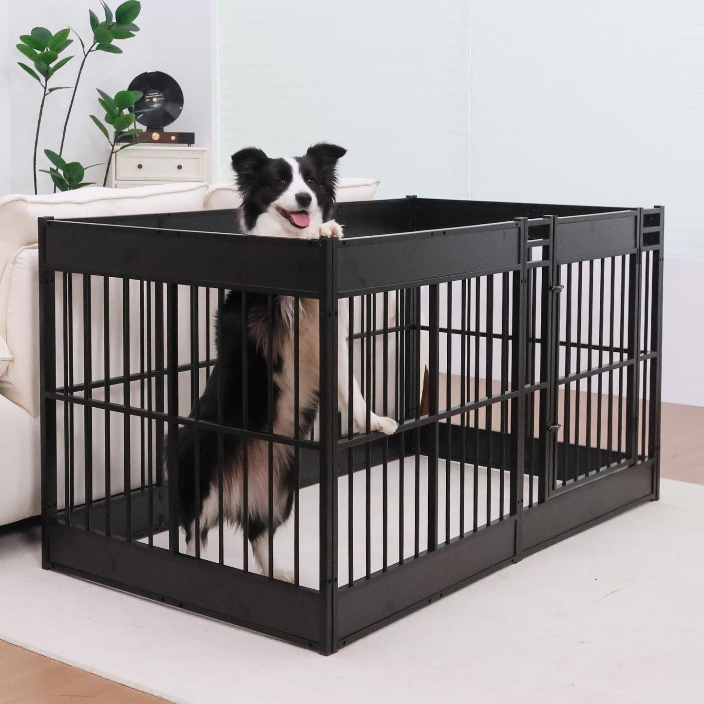 Heavy Duty Dog Playpen Indoor Furniture Style Puppy Pen