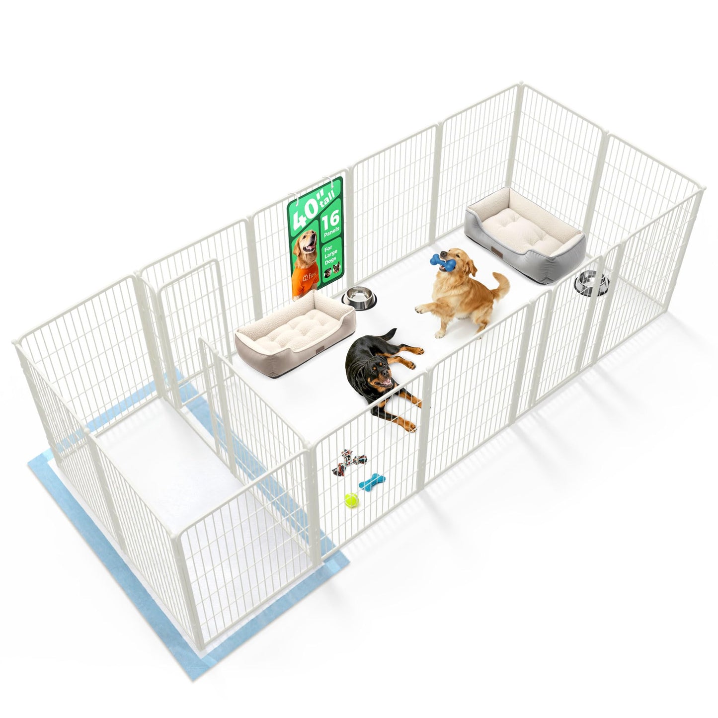 Indoor Dog Playpen Safe Secure Puppy Fence Stress Free