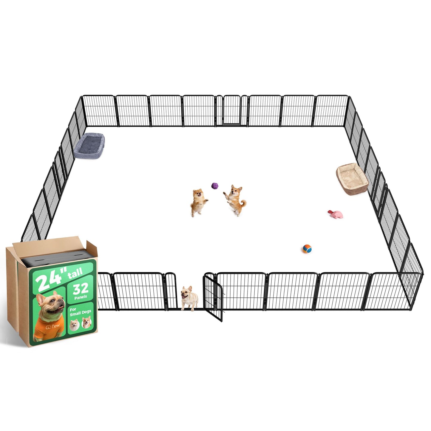 Indoor Dog Playpen Safe Secure Puppy Fence Stress Free