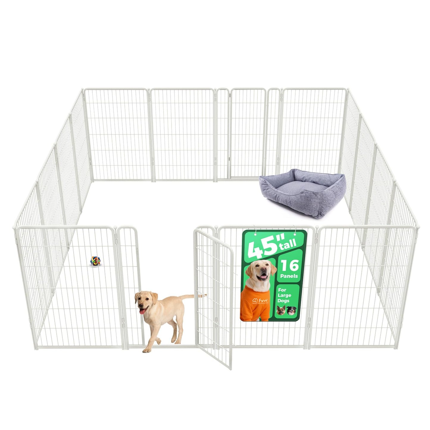 Indoor Dog Playpen Safe Secure Puppy Fence Stress Free