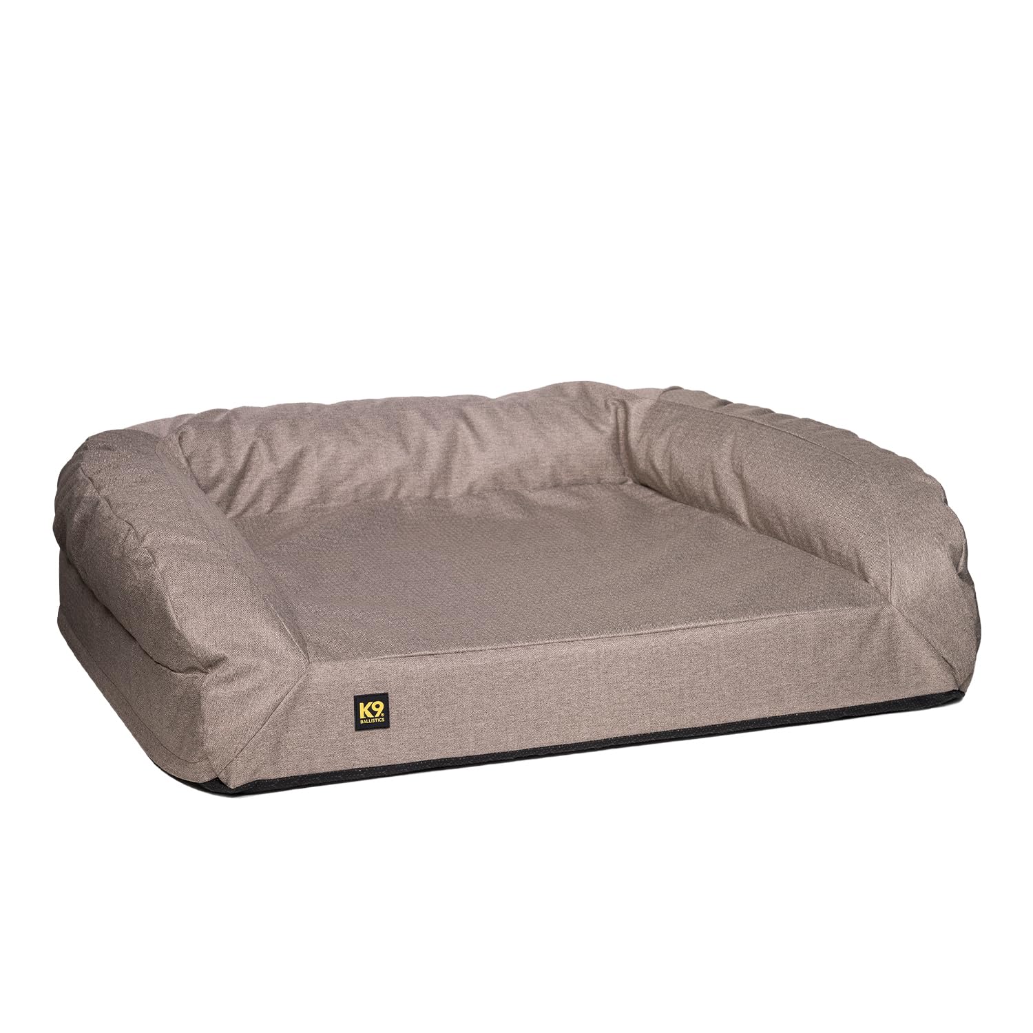 K9 Ballistics Tough Orthopedic Bolster Dog Bed - Washable, Durable and Water Resistant Dog Bed - Made for Small, Medium, Large, XL, XXL Dogs, Colors: Black, Red, Green, Tan, Blue, Lattice..