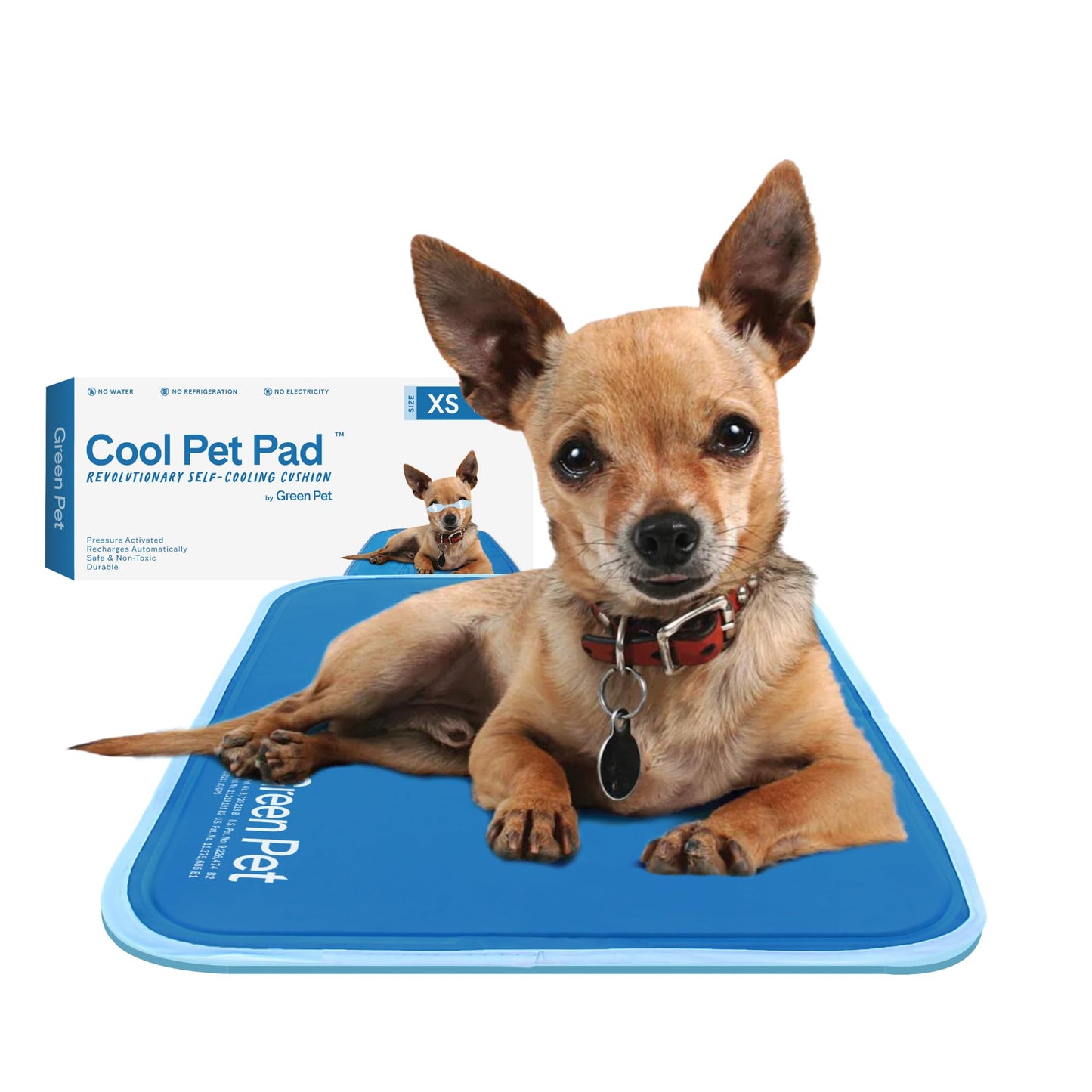 Pressure Activated Dog Cooling Mat Gel Crate Pad Large