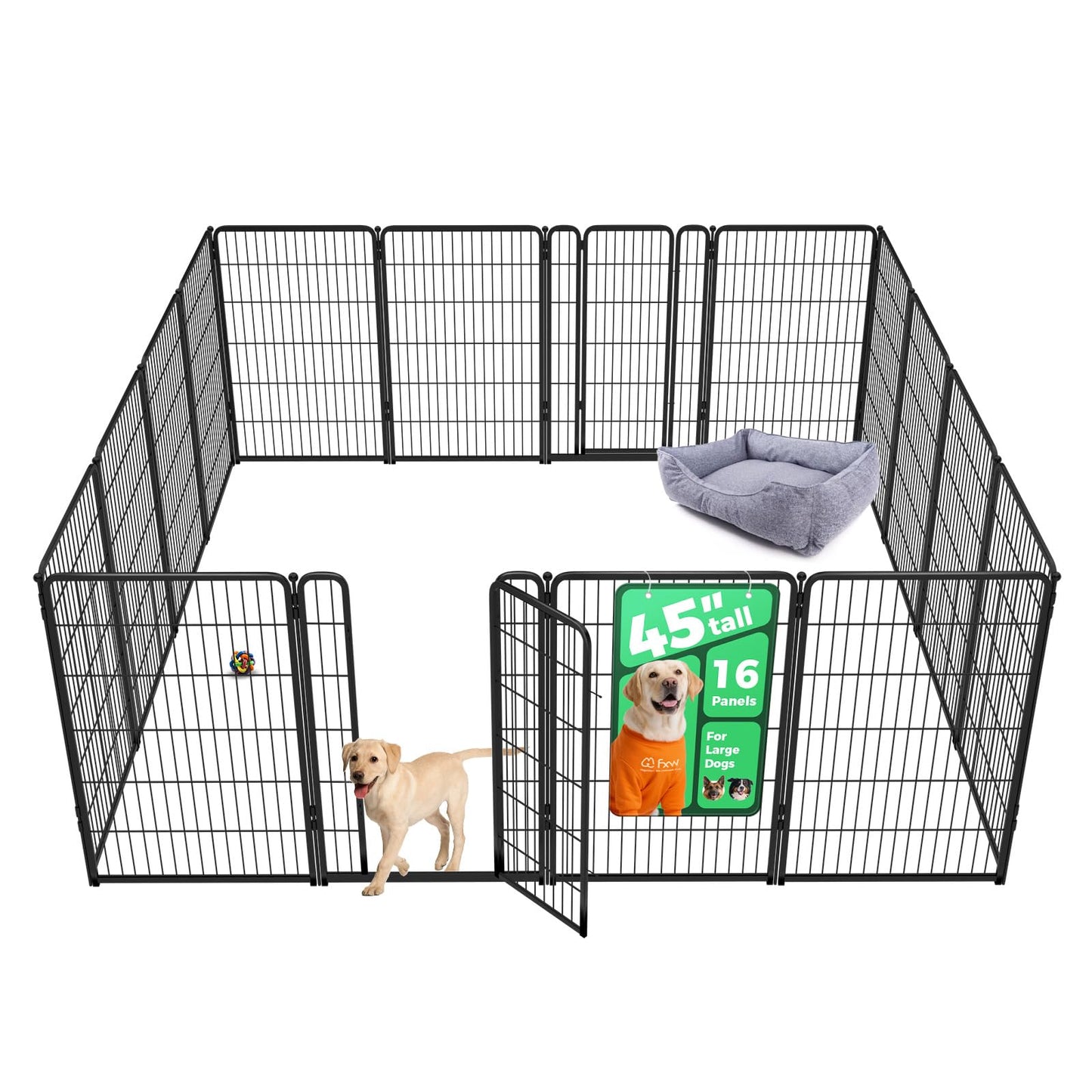 Indoor Dog Playpen Safe Secure Puppy Fence Stress Free