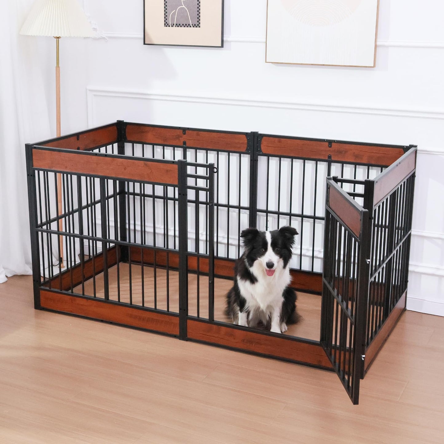 Heavy Duty Dog Playpen Indoor Furniture Style Puppy Pen