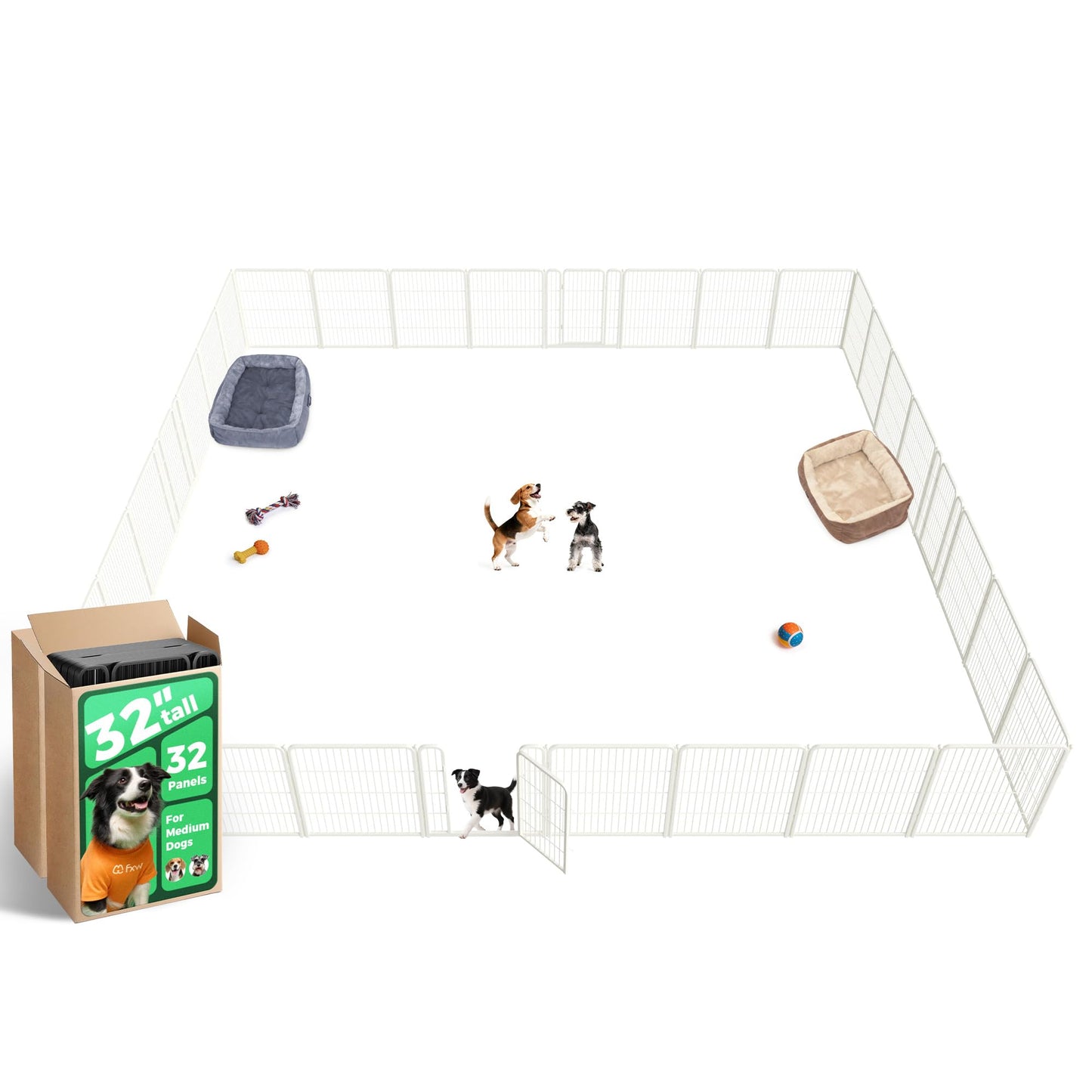 Indoor Dog Playpen Safe Secure Puppy Fence Stress Free
