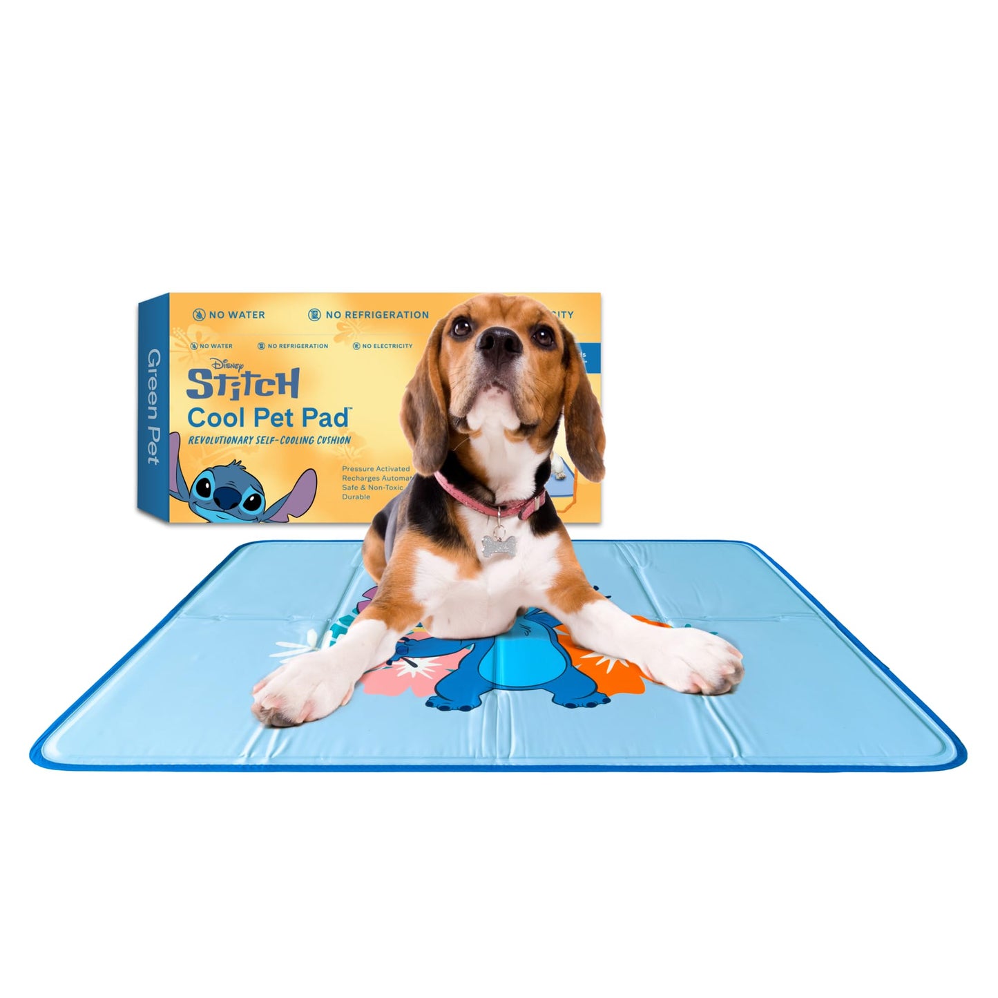 Pressure Activated Dog Cooling Mat Gel Crate Pad Large