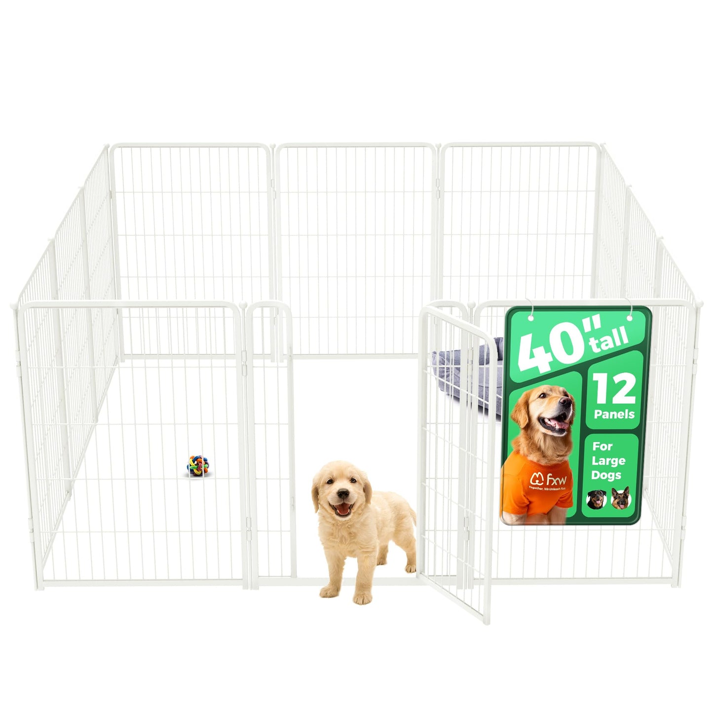 Indoor Dog Playpen Safe Secure Puppy Fence Stress Free