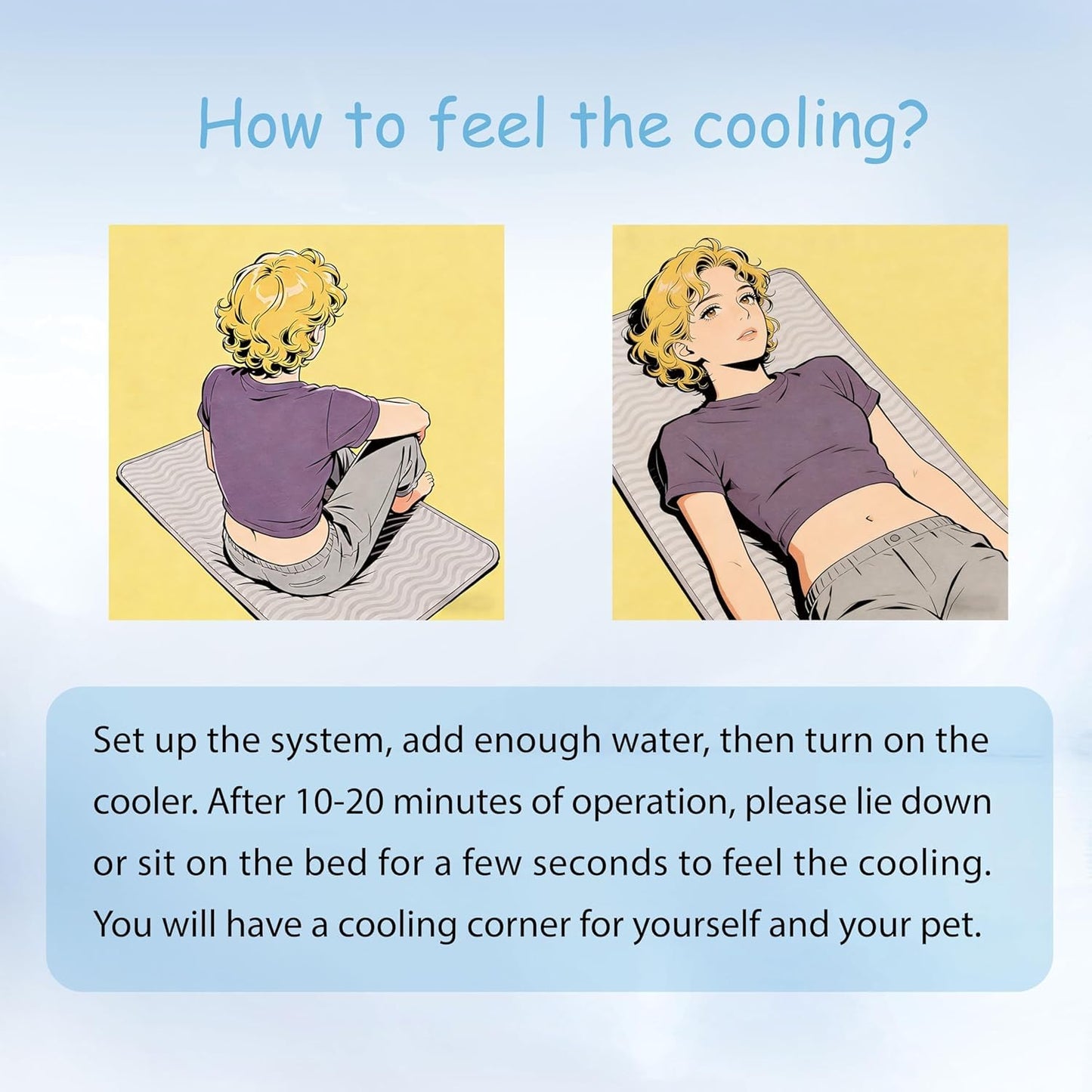 Cooling Water Pet Mat Dog Cat Crate Pad Washable
