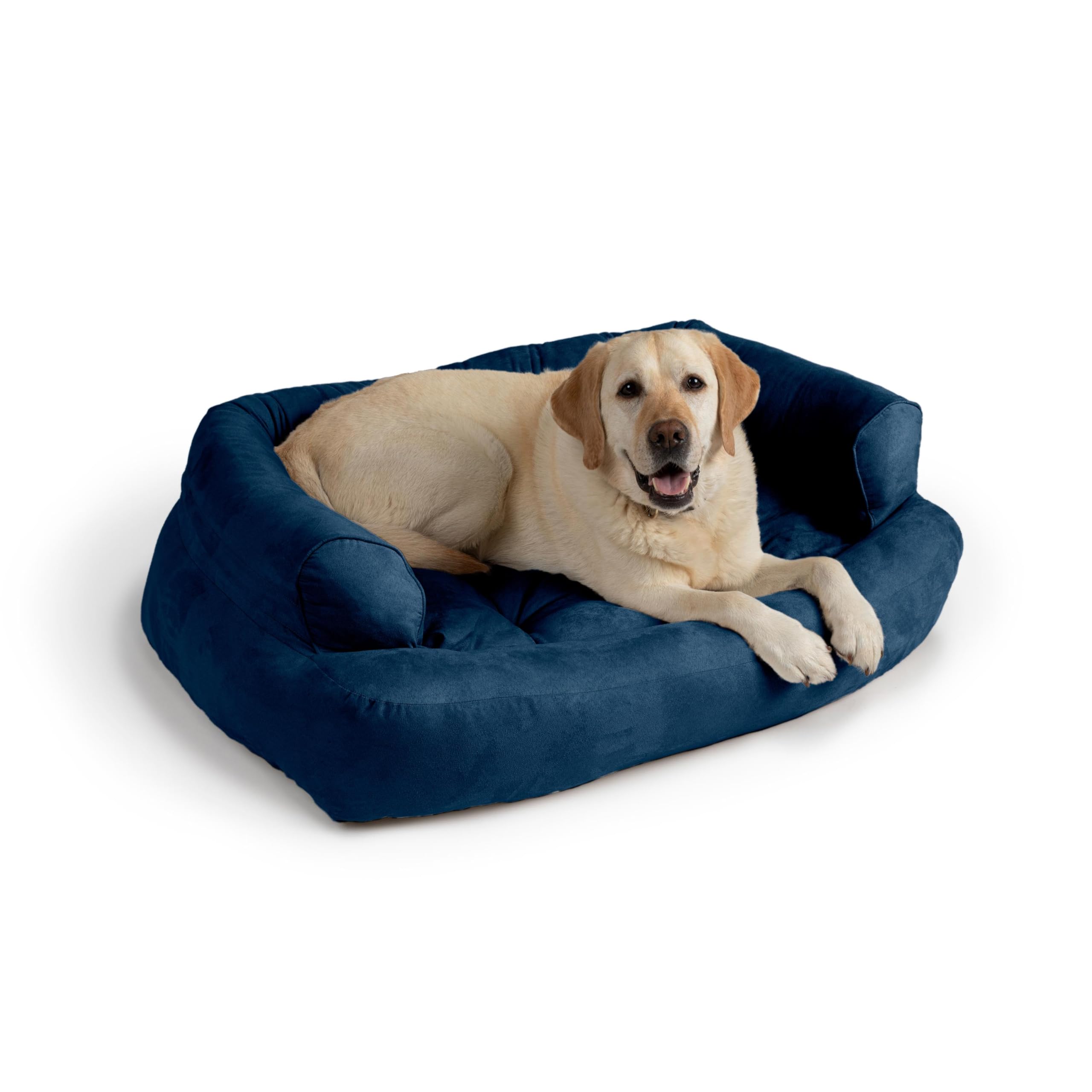 Snoozer Luxury Overstuffed Microsuede Pet Sofa