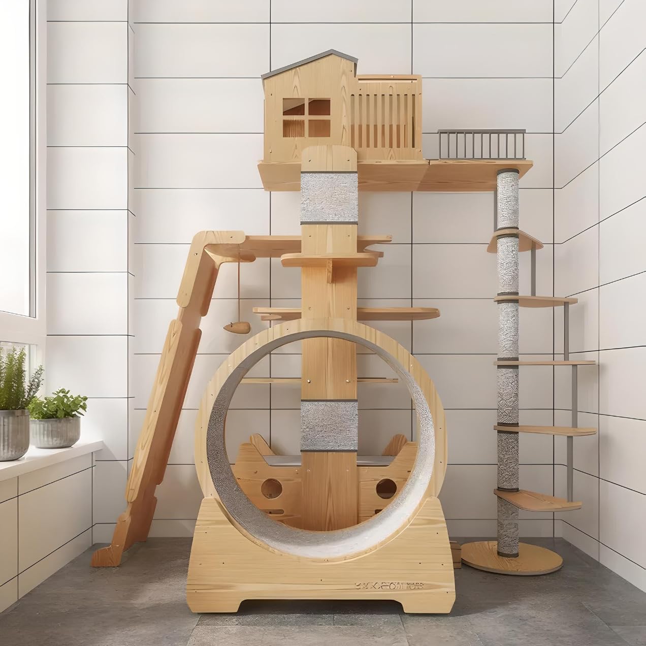 Large Cat Tree Tower House Scratching Post Indoor Condo