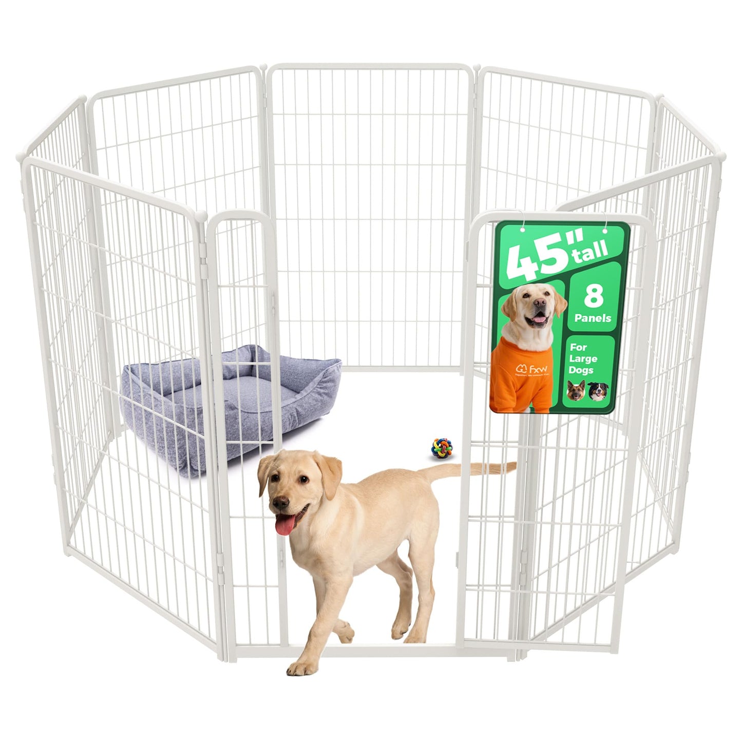 Indoor Dog Playpen Safe Secure Puppy Fence Stress Free