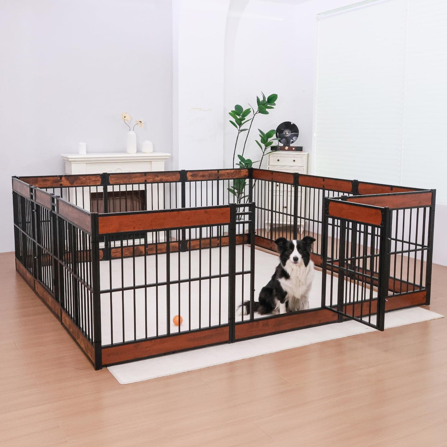 Heavy Duty Dog Playpen Indoor Furniture Style Puppy Pen