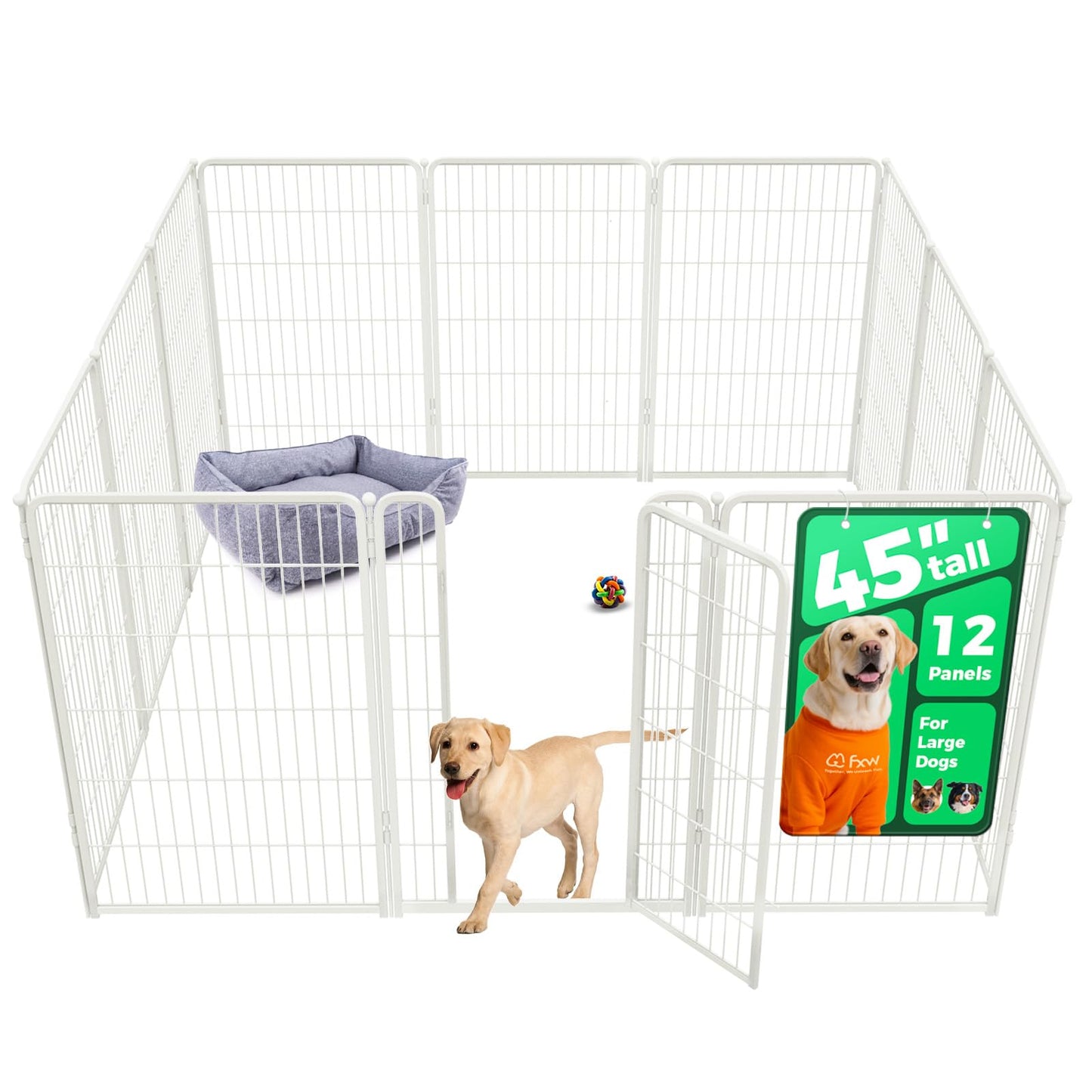 Indoor Dog Playpen Safe Secure Puppy Fence Stress Free