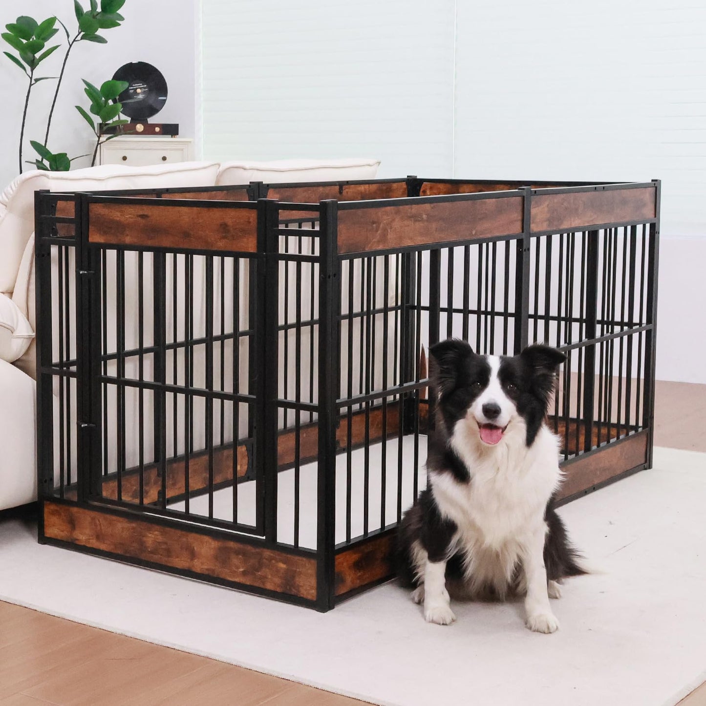 Heavy Duty Dog Playpen Indoor Furniture Style Puppy Pen
