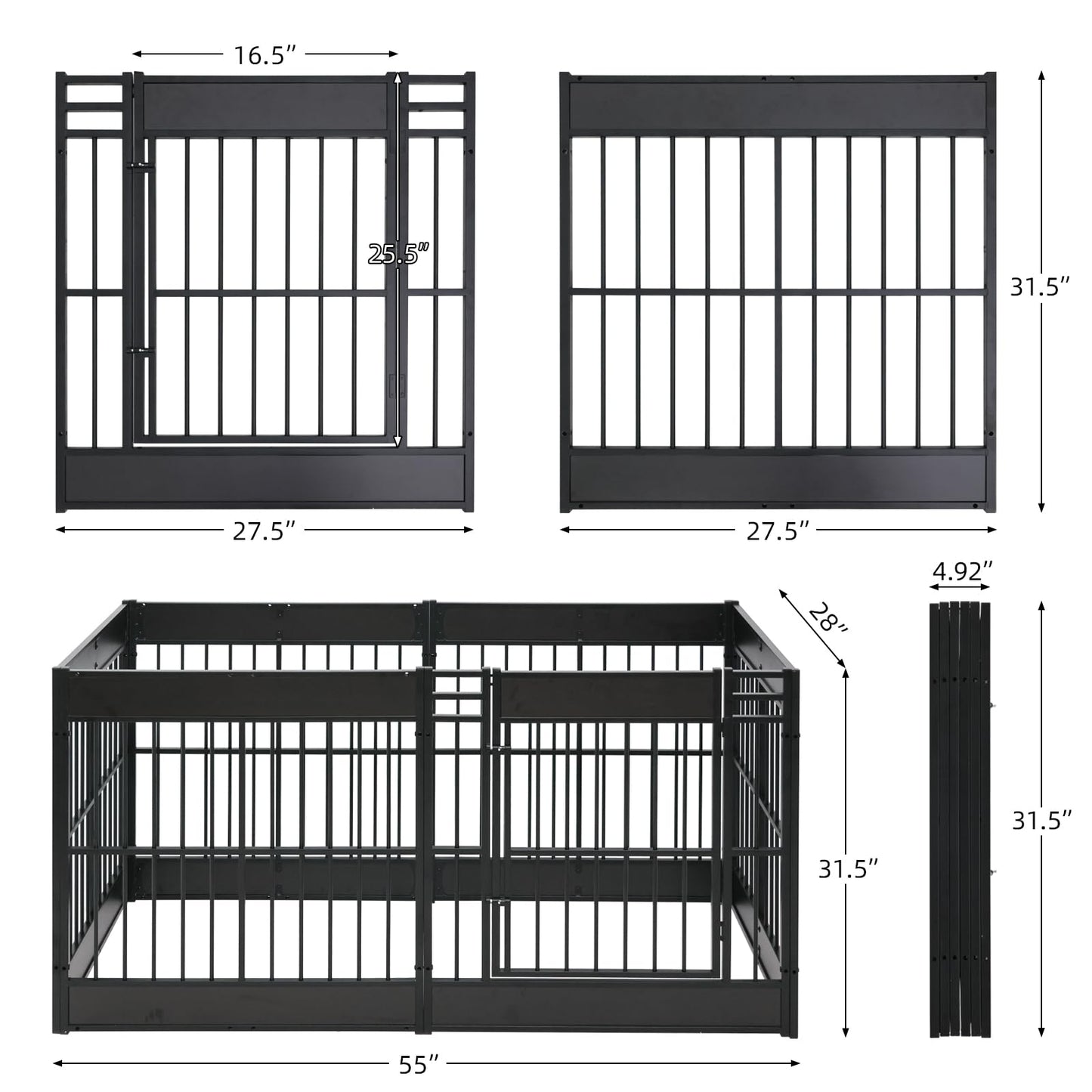 Heavy Duty Dog Playpen Indoor Furniture Style Puppy Pen