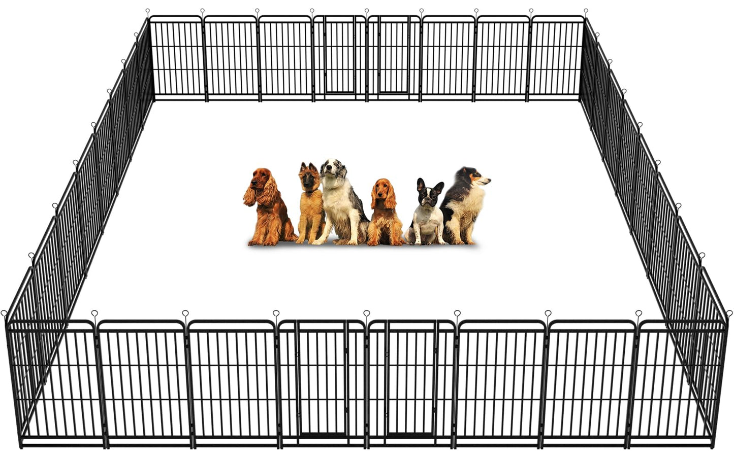 Kfvigoho Dog Playpen Heavy Duty Dog Fence with Thick