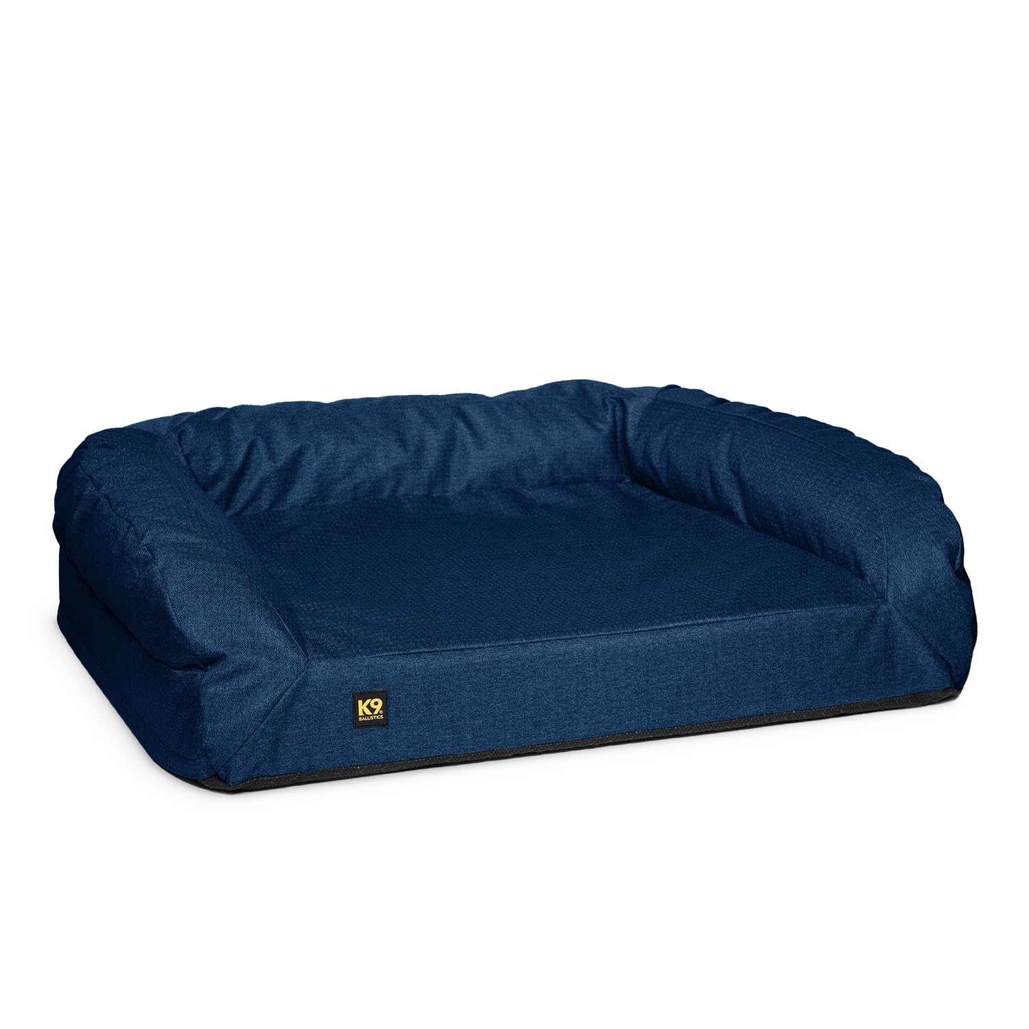 K9 Ballistics Tough Orthopedic Bolster Dog Bed - Washable, Durable and Water Resistant Dog Bed - Made for Small, Medium, Large, XL, XXL Dogs, Colors: Black, Red, Green, Tan, Blue, Lattice..