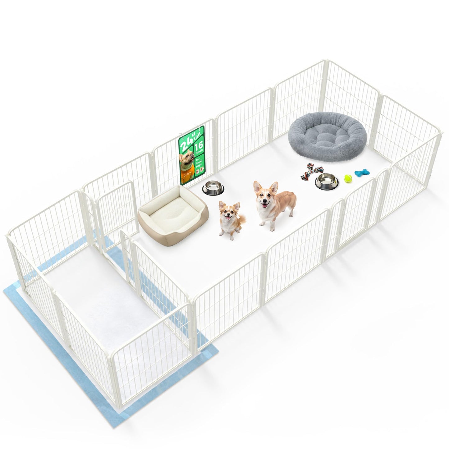 Indoor Dog Playpen Safe Secure Puppy Fence Stress Free