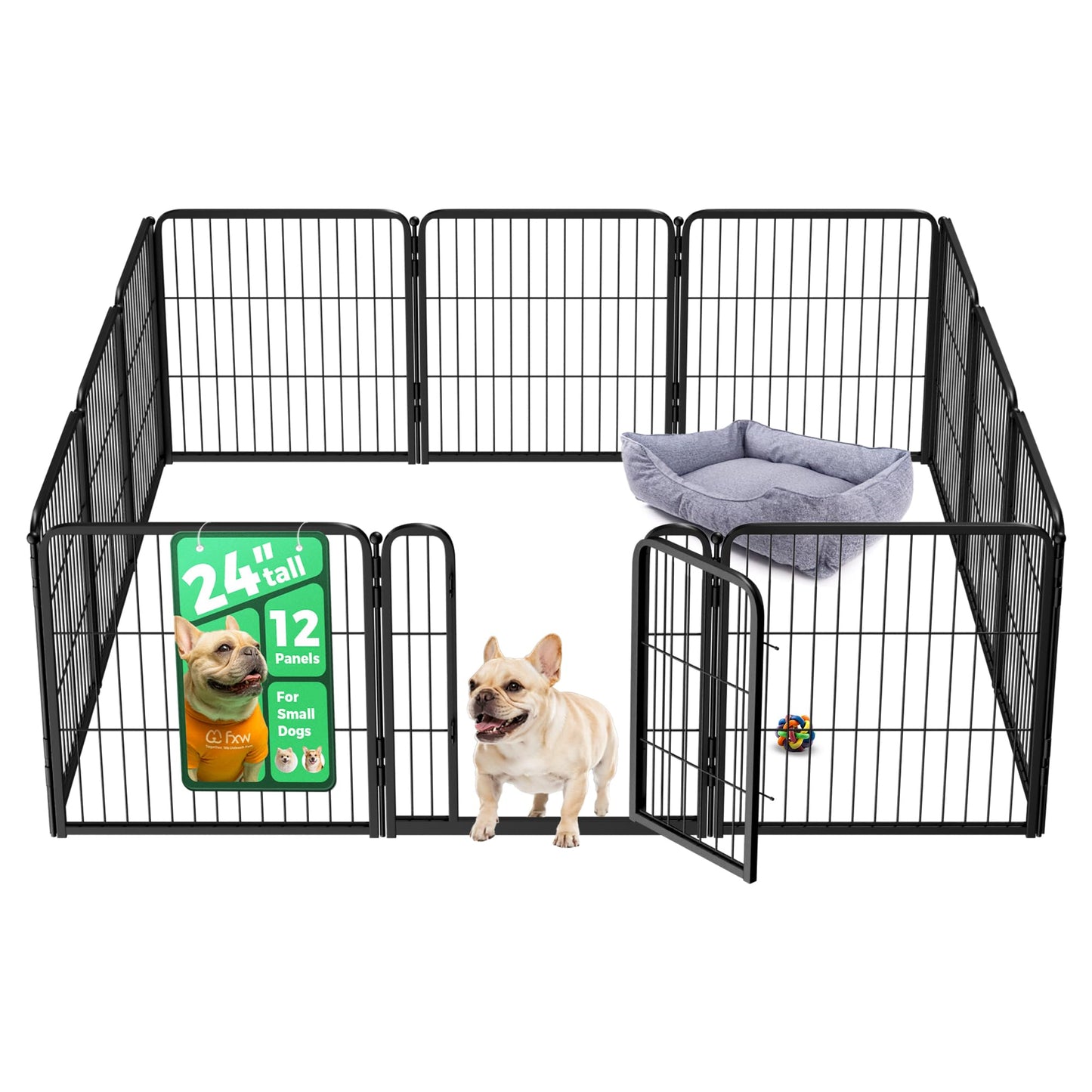 Indoor Dog Playpen Safe Secure Puppy Fence Stress Free