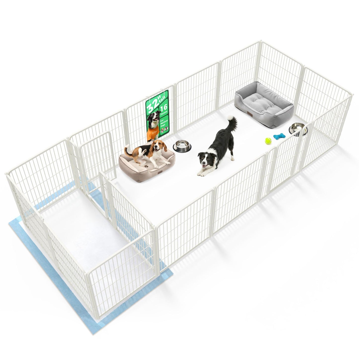 Indoor Dog Playpen Safe Secure Puppy Fence Stress Free