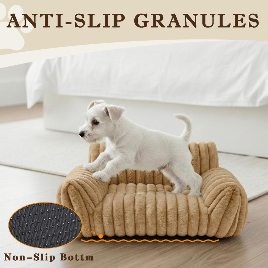 Norvianic Cat Couch Bed for Small Cats & Indoor Cats, Square Cat Bed and Pet Sofa for Small/Medium Dogs - Removable Washable Dog Bed Cover