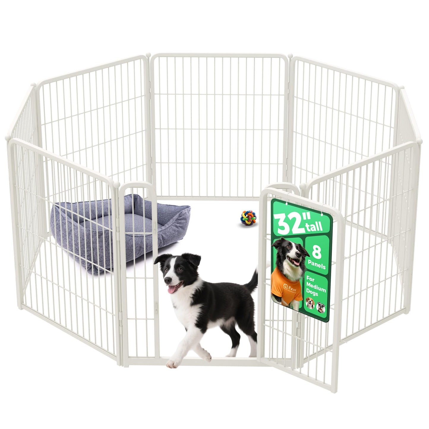 Indoor Dog Playpen Safe Secure Puppy Fence Stress Free
